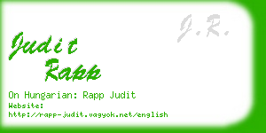 judit rapp business card
